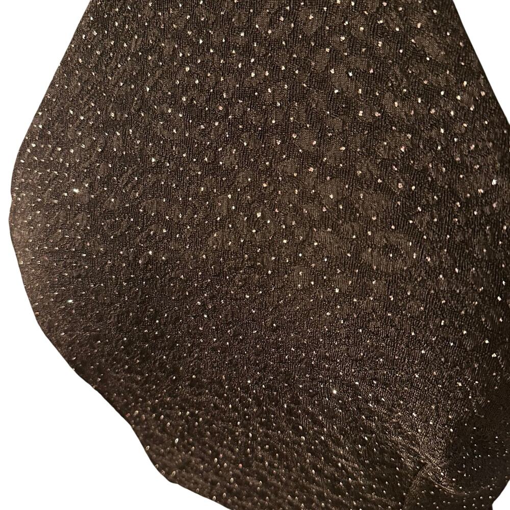 Leopard Print Black Glitter Dress